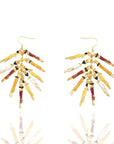 Maasai Sherrie Dangles - Gold,Earrings, Sassy Jones, gold earrings, dangles