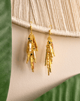 Maasai Sherrie Dangles - Gold,Earrings, Sassy Jones,