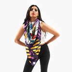 Maasai Sherrie Silk Blend Oversized Scarf - Plum - Sassy Jones