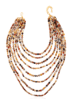 Makemba 2 - in - 1 Jasper Beaded Statement Chain - Desert Storm,Necklaces, Sassy Jones,