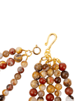 Makemba 2 - in - 1 Jasper Beaded Statement Chain - Desert Storm,Necklaces, Sassy Jones,