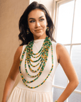 Makemba 2 - in - 1 Jasper Statement Chain - Emerald Legacy,Necklaces, Sassy Jones,