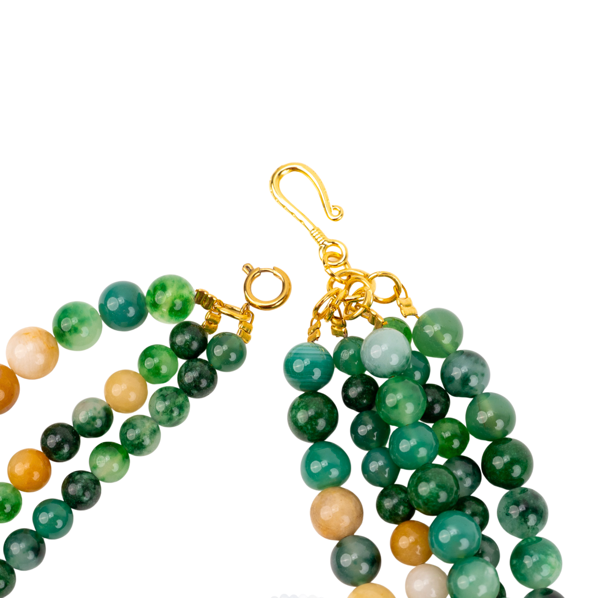 Makemba 2 - in - 1 Jasper Statement Chain - Emerald Legacy,Necklaces, Sassy Jones,