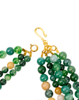 Makemba 2 - in - 1 Jasper Statement Chain - Emerald Legacy,Necklaces, Sassy Jones,