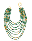 Makemba 2 - in - 1 Jasper Statement Chain - Emerald Legacy,Necklaces, Sassy Jones,