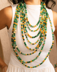Makemba 2 - in - 1 Jasper Statement Chain - Emerald Legacy,Necklaces, Sassy Jones,