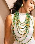 Makemba 2 - in - 1 Jasper Statement Chain - Emerald Legacy,Necklaces, Sassy Jones,