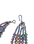 Makemba 2 - in - 1 Lava Beaded Statement Chain - Aurora Borealis,Necklaces, Sassy Jones,