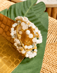 Makemba Botswana Agate 6pc Stretch Bracelet Stack - Ivory Estate,Bracelets, Sassy Jones,