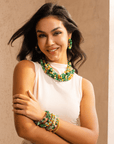 Makemba Jasper 6pc Stretch Bracelet Stack - Emerald Legacy,Bracelets, Sassy Jones,