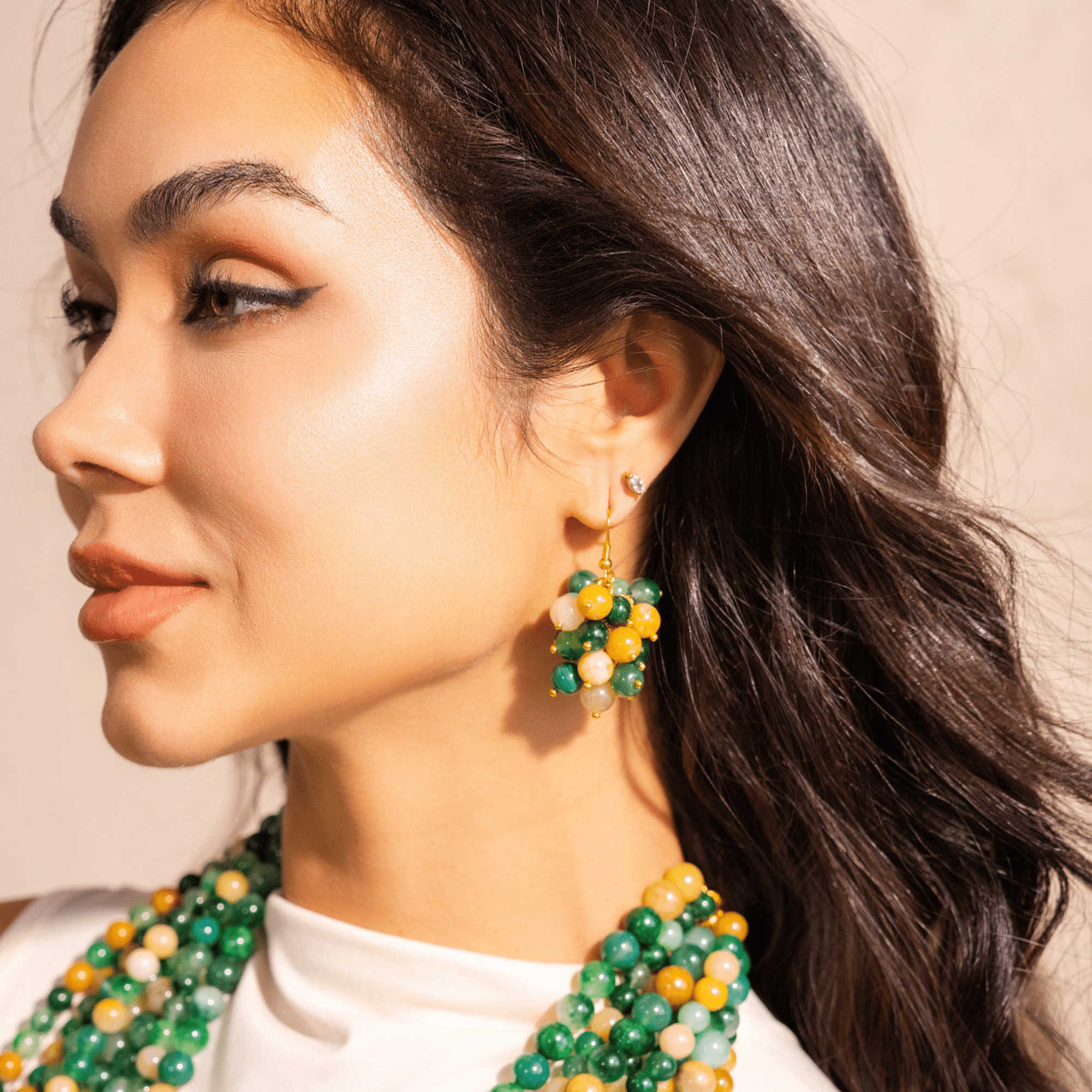 Makemba Jasper Dangles - Emerald Legacy,Earrings, Sassy Jones,