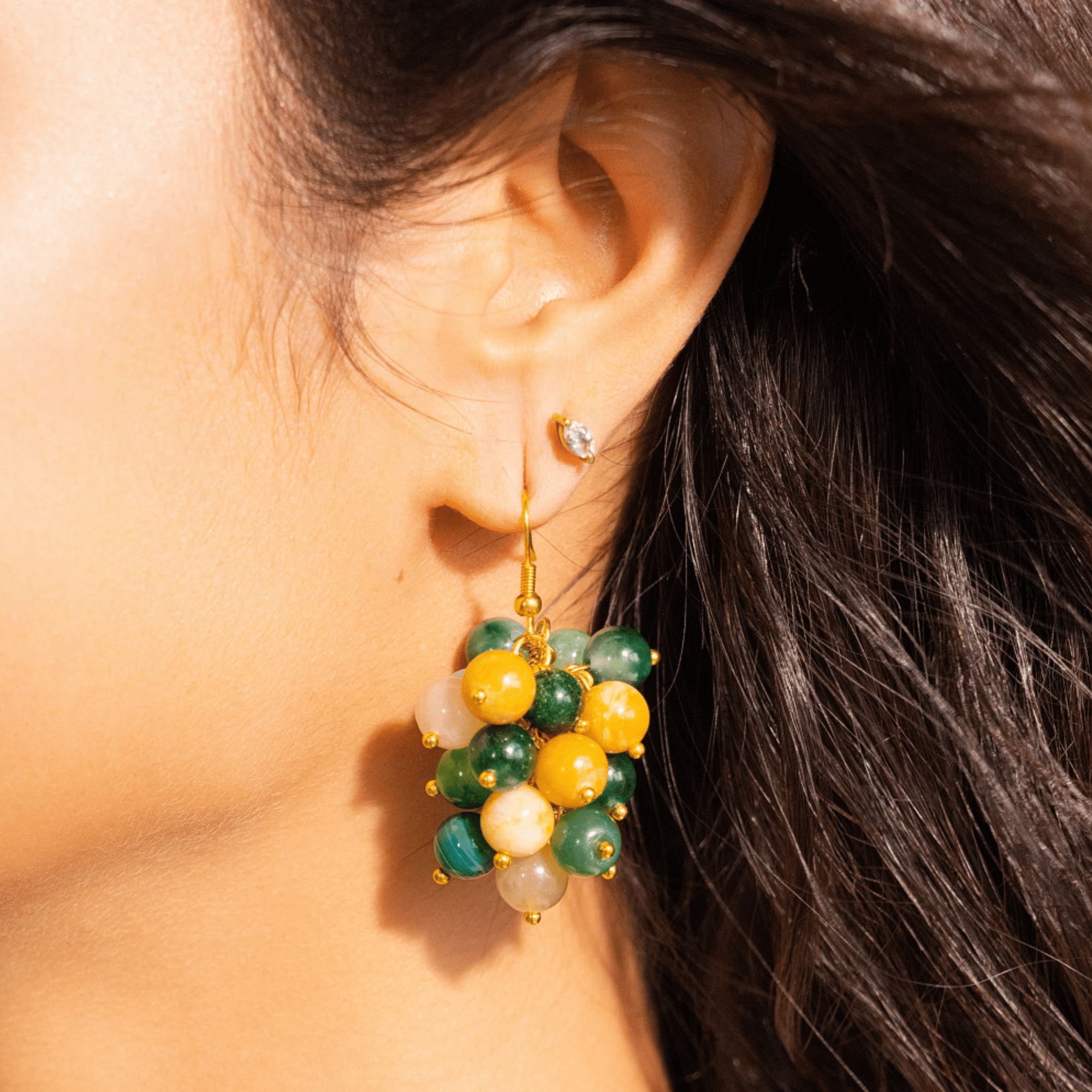 Makemba Jasper Dangles - Emerald Legacy,Earrings, Sassy Jones,