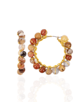Makemba Jasper Hoops - Desert Storm,Earrings, Sassy Jones,