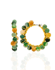 Makemba Jasper Hoops - Emerald Legacy,Earrings, Sassy Jones,