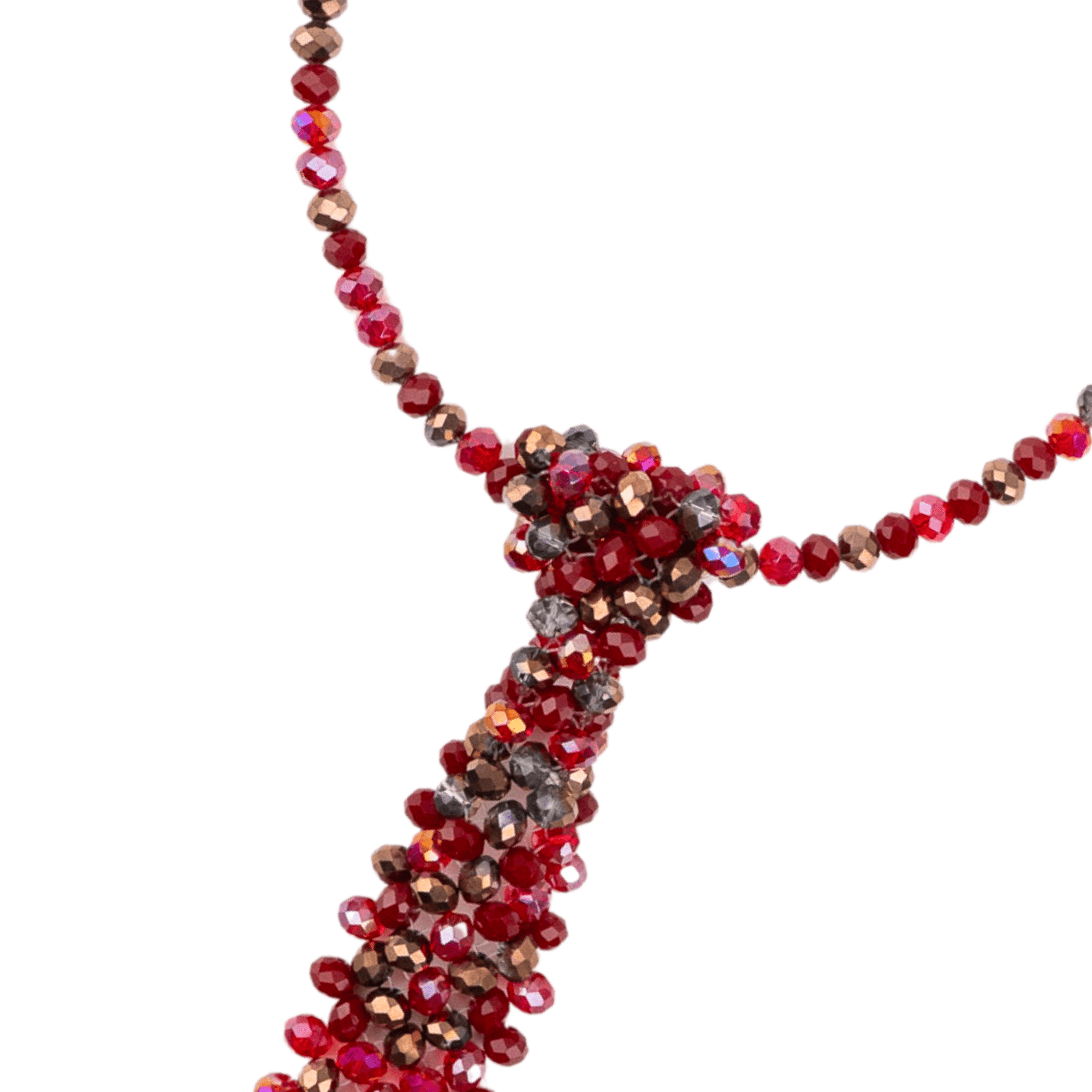 Malia Glass Beaded Necktie - Hollidazzle,Necklaces, Sassy Jones,