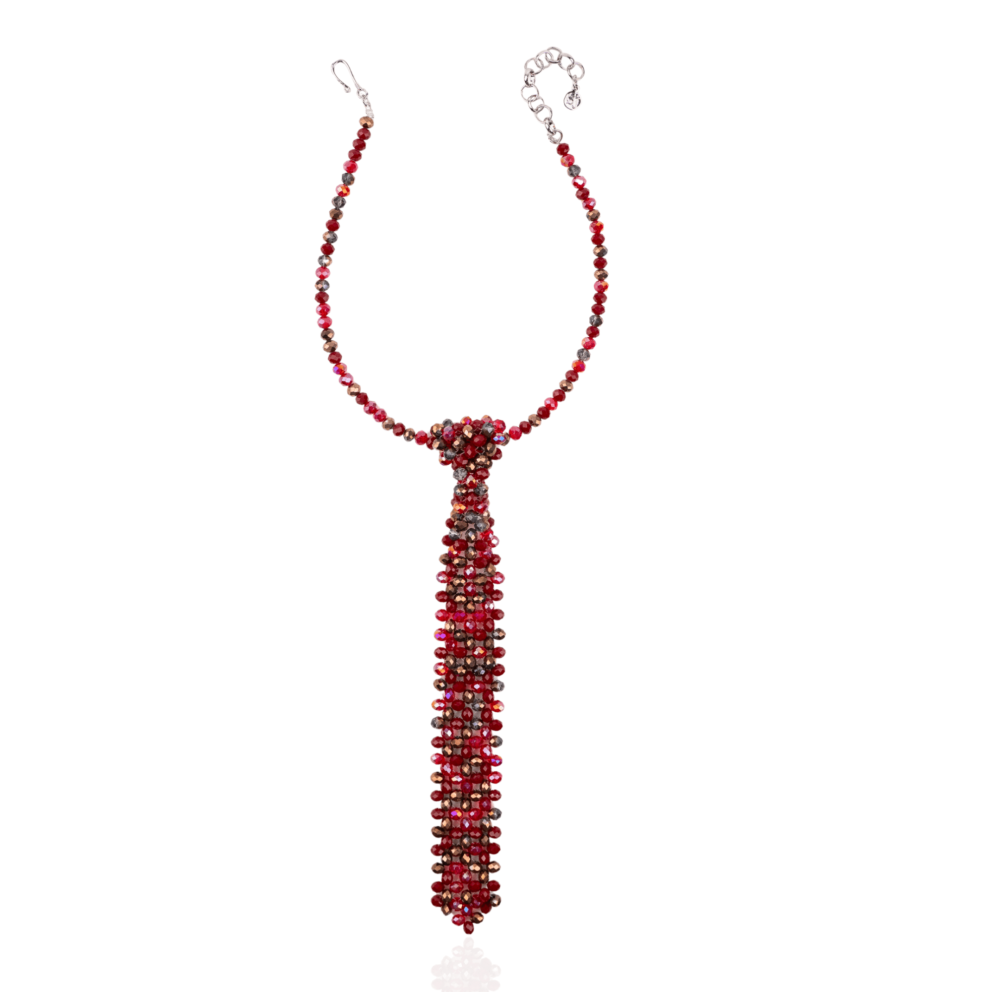 Malia Glass Beaded Necktie - Hollidazzle,Necklaces, Sassy Jones,