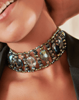 Malia Glass Choker - Rich Auntie,Necklaces, Sassy Jones,