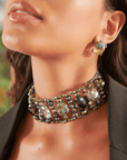 Malia Glass Choker - Rich Auntie,Necklaces, Sassy Jones,