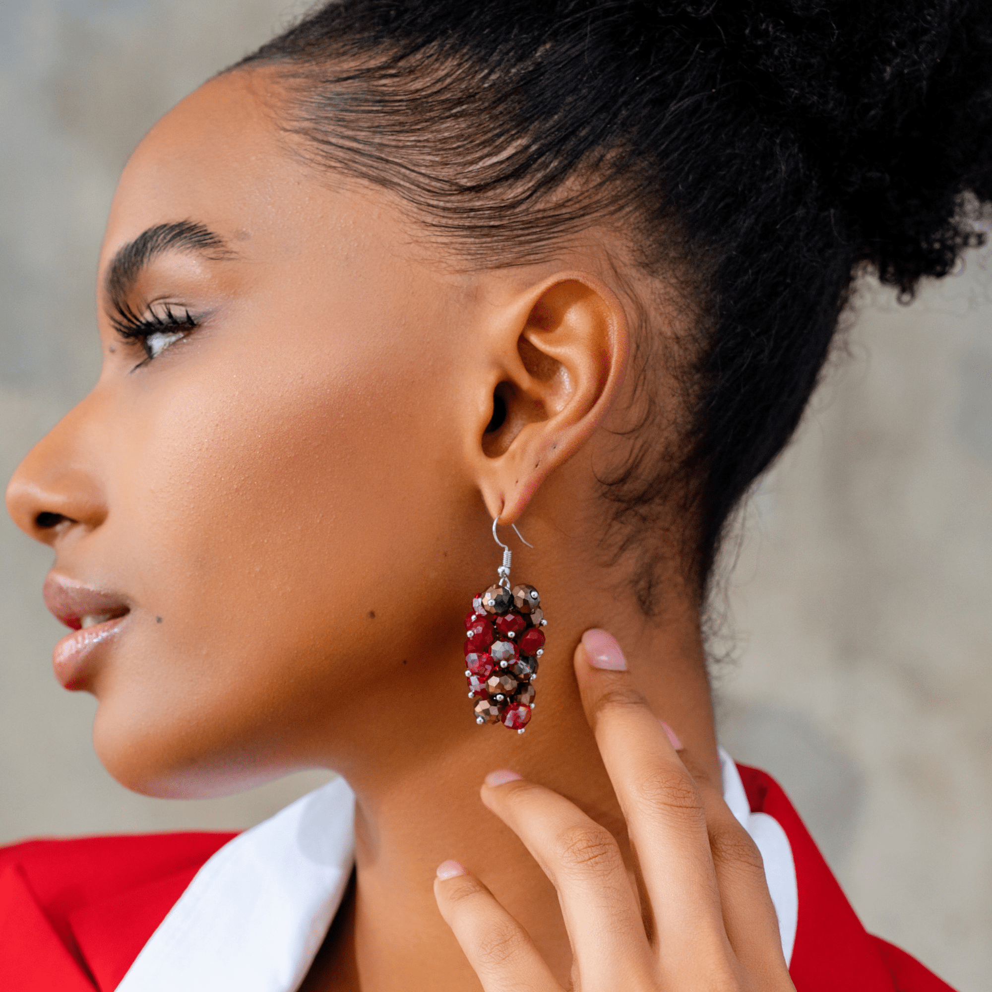 Malia Glass Sparkler Dangles - Hollidazzle,Earrings, Sassy Jones,