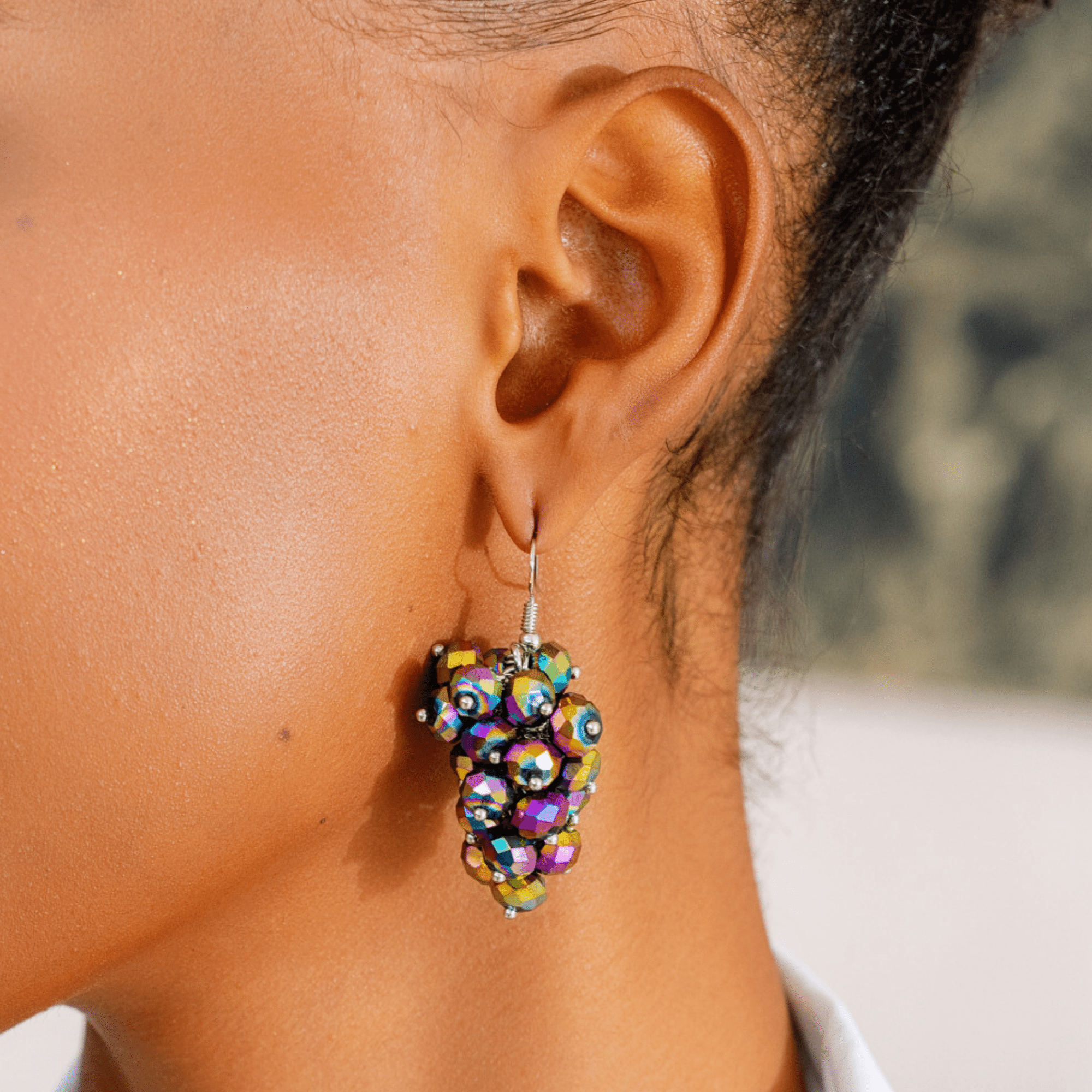 Malia Glass Sparkler Dangles - Kaleidokiss,Earrings, Sassy Jones,