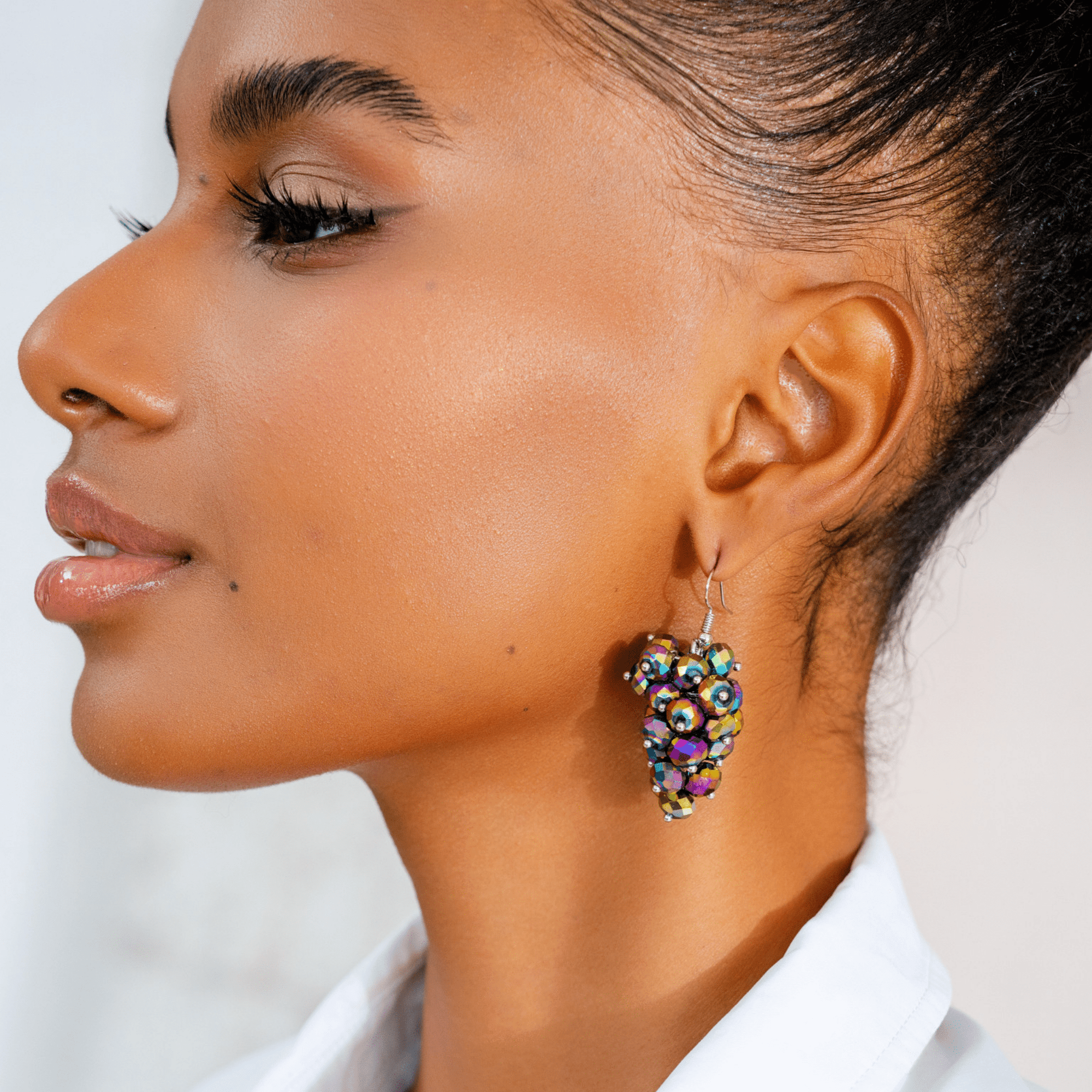 Malia Glass Sparkler Dangles - Kaleidokiss,Earrings, Sassy Jones,