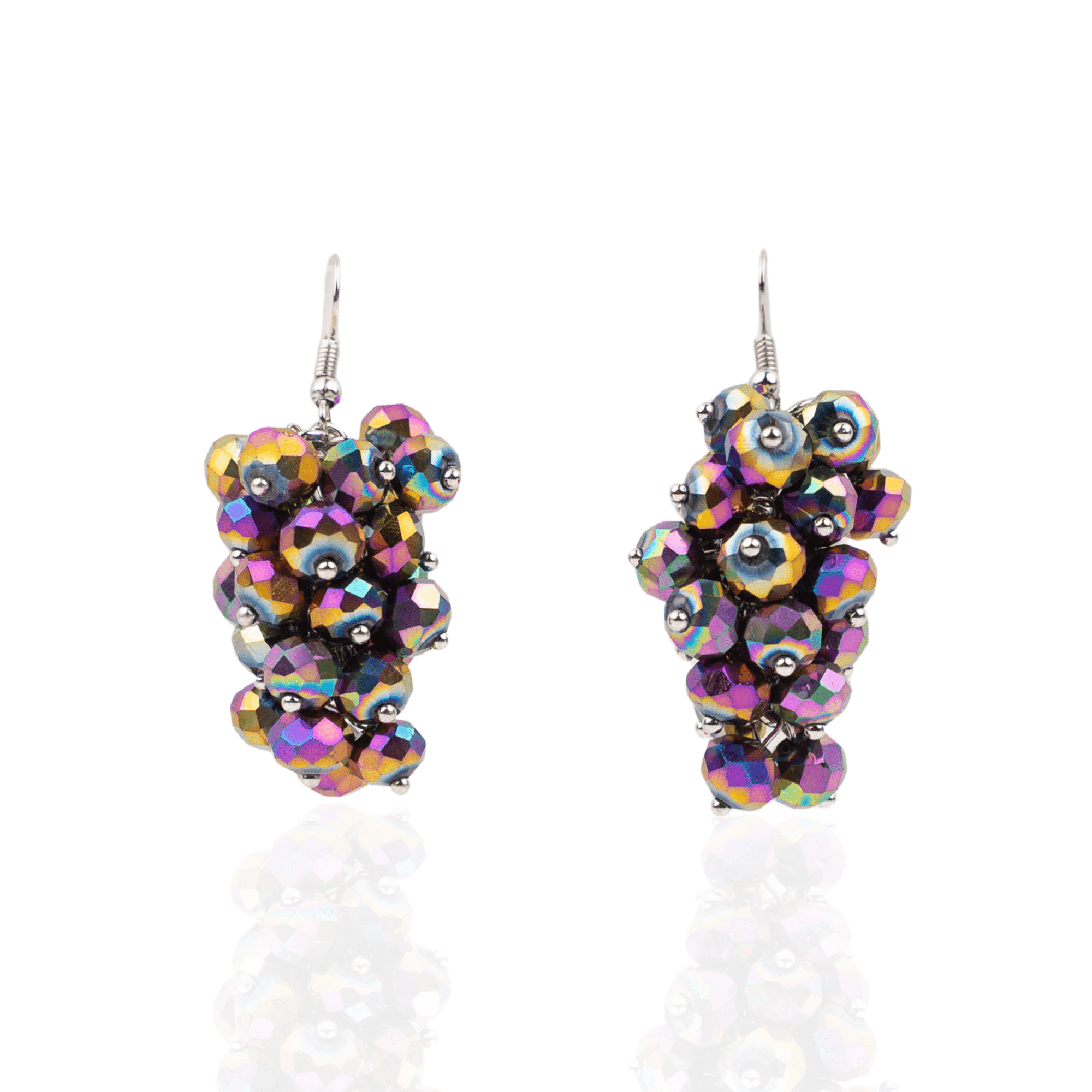 Malia Glass Sparkler Dangles - Kaleidokiss,Earrings, Sassy Jones,
