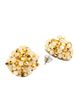 Malia Glass Sparkler Studs - Golden Snowflake,Earrings, Sassy Jones,