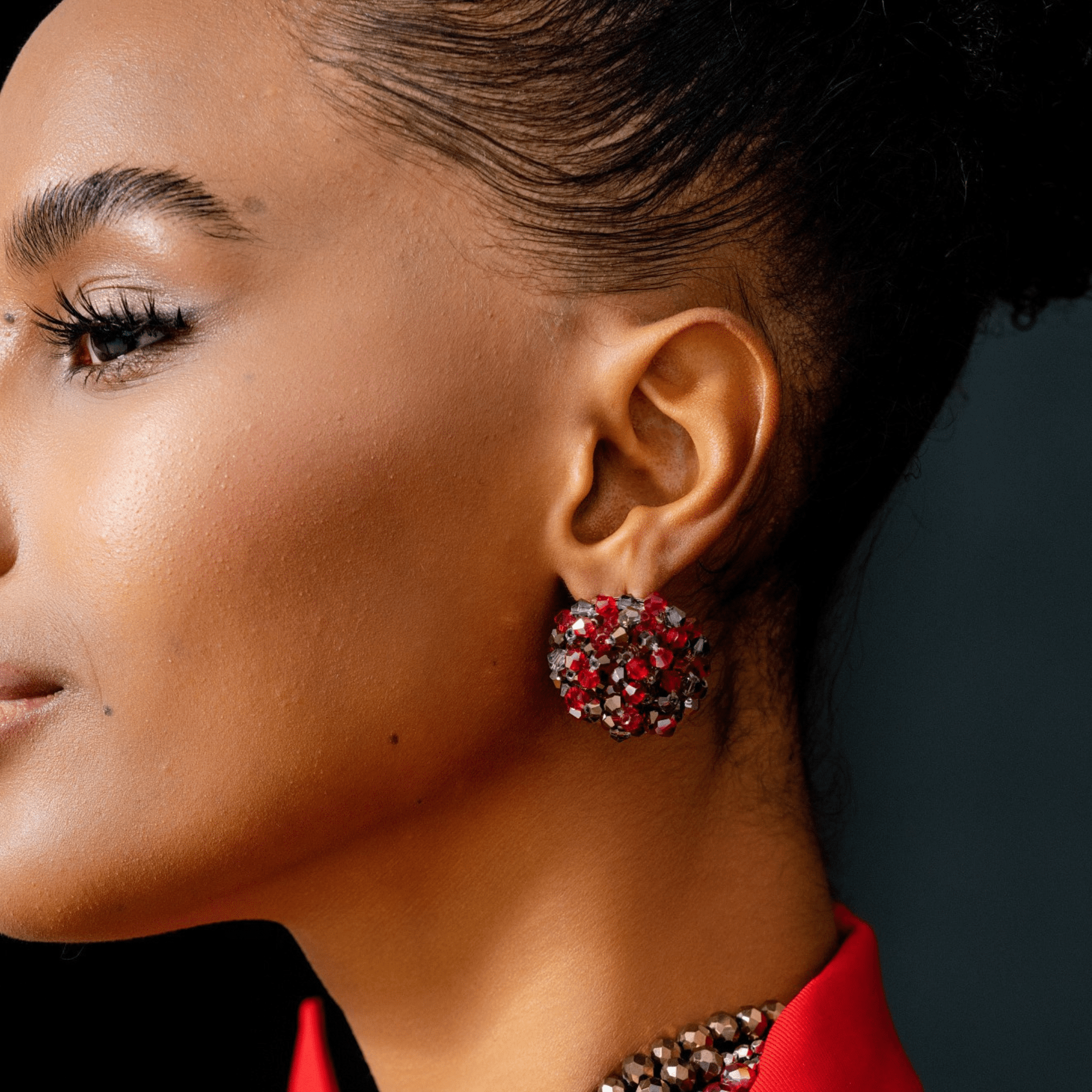 Malia Glass Sparkler Studs - Hollidazzle,Earrings, Sassy Jones,