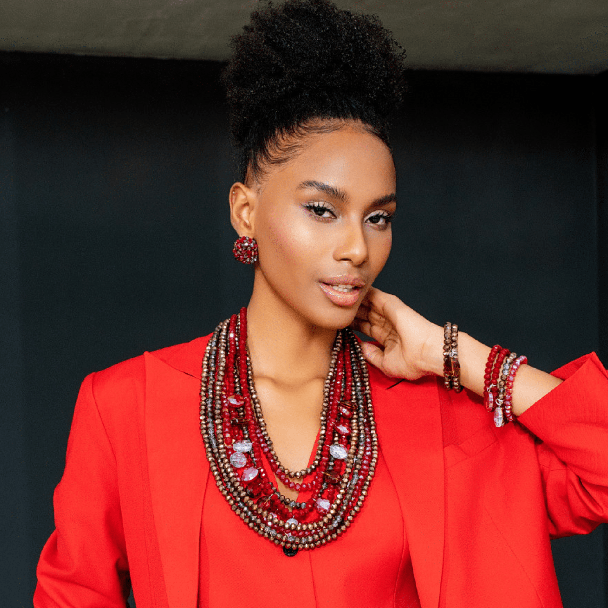 Malia Glass Sparkler Studs - Hollidazzle,Earrings, Sassy Jones,