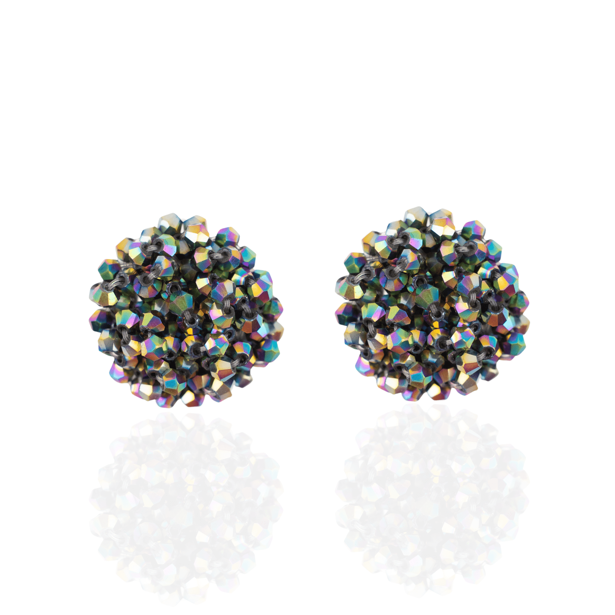 Malia Glass Sparkler Studs - Kaleidokiss,Earrings, Sassy Jones,