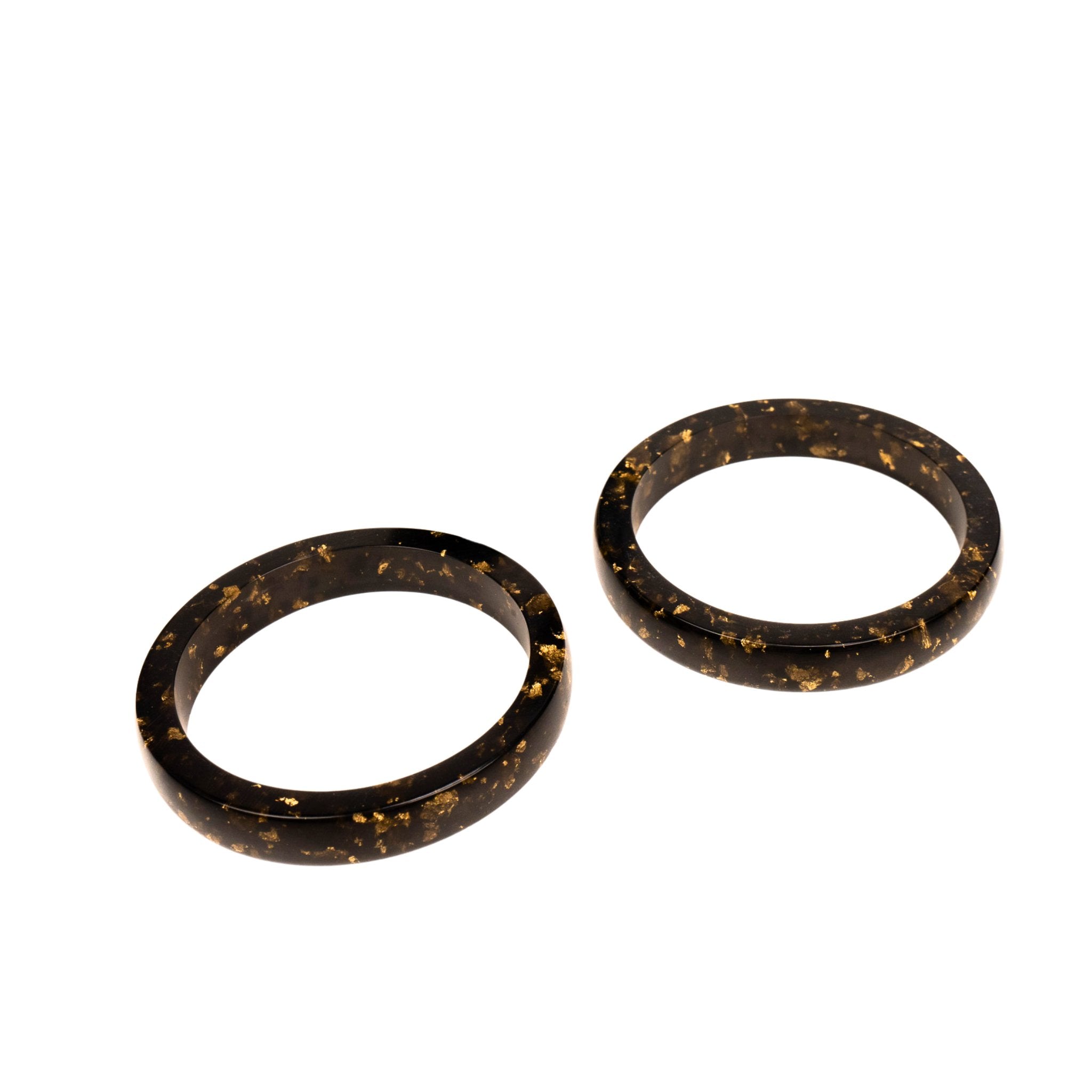 Malika Bangle - Black & Gold,Bracelets, Sassy Jones,