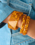 Malika Bangle - Orange,Bracelets, Sassy Jones,