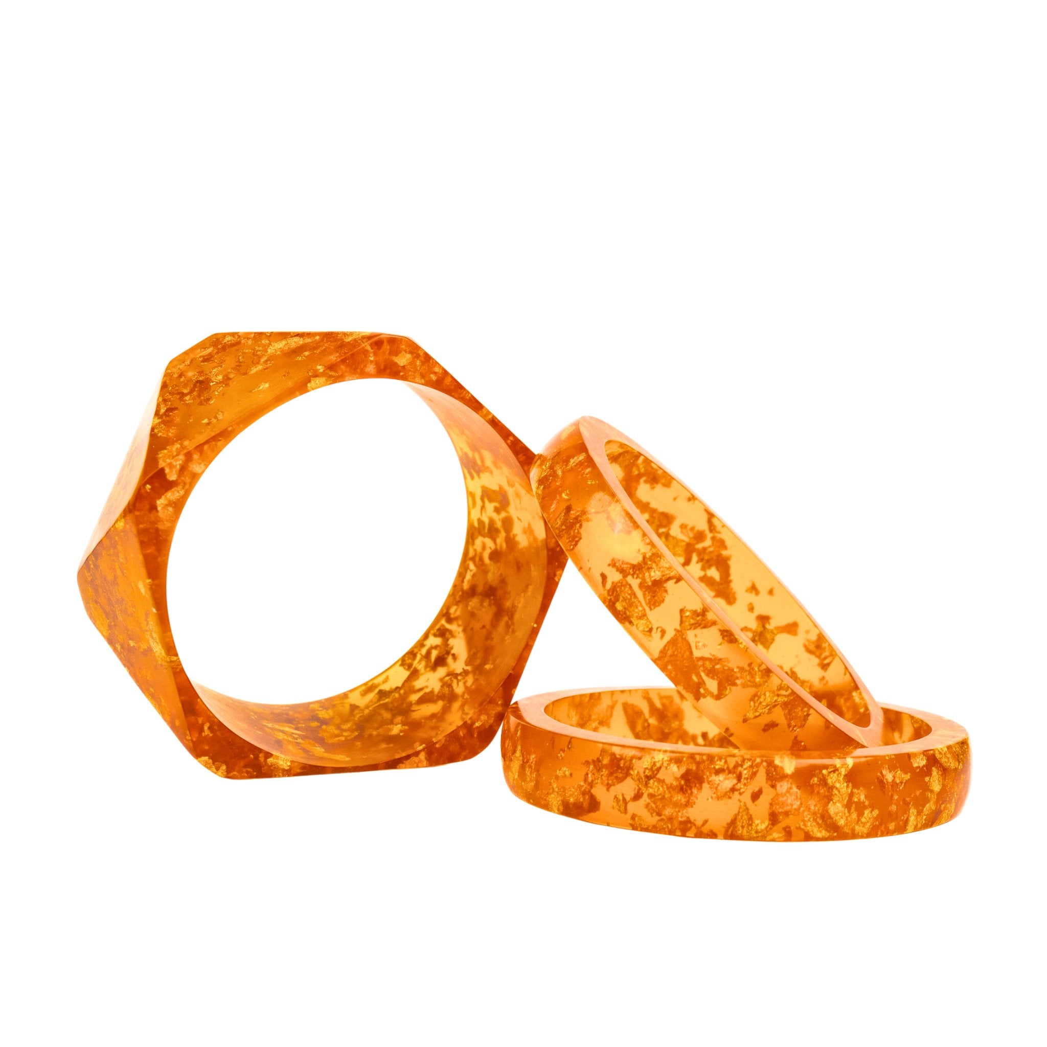 Malika Bangle - Orange,Bracelets, Sassy Jones,