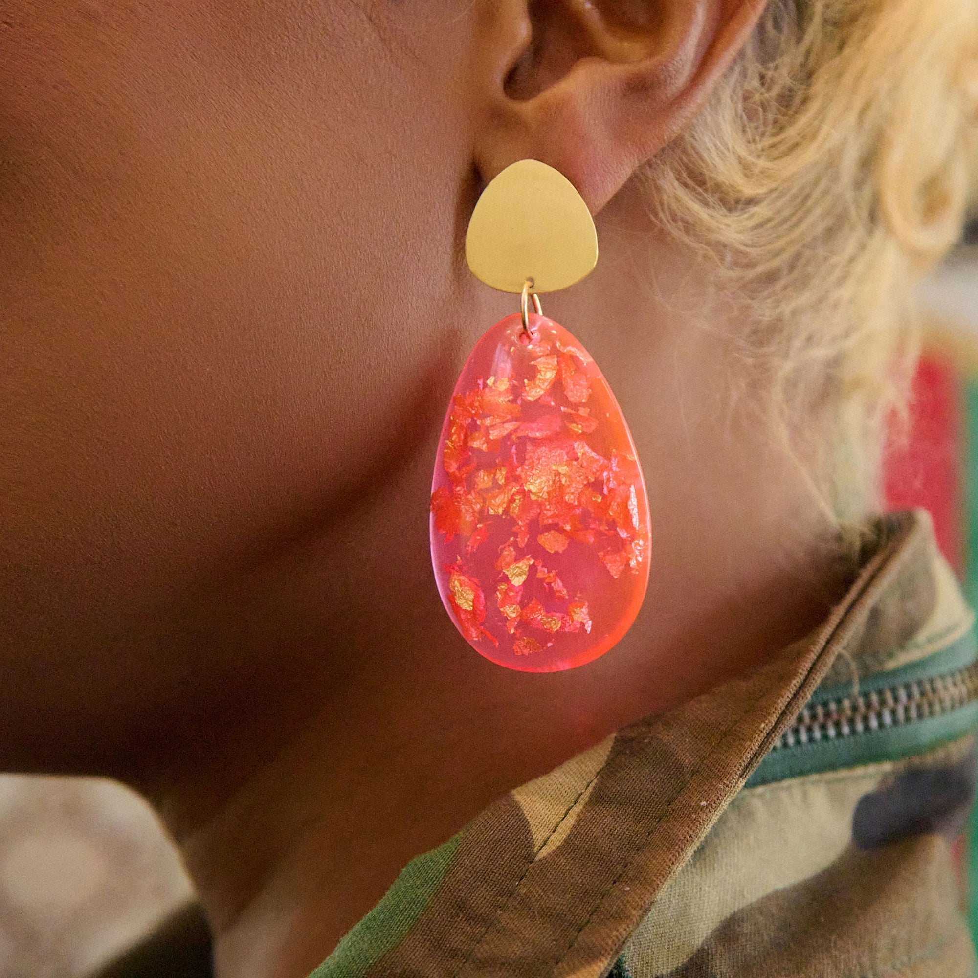 Malika Dangles - Hot Pink,Earrings, Sassy Jones,