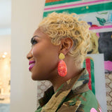 Malika Dangles - Hot Pink,Earrings, Sassy Jones,