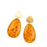 Malika Dangles - Orange,Earrings, Sassy Jones,