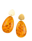 Malika Dangles - Orange,Earrings, Sassy Jones,