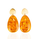 Malika Dangles - Orange,Earrings, Sassy Jones,