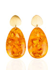 Malika Dangles - Orange,Earrings, Sassy Jones,