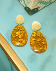 Malika Dangles - Orange,Earrings, Sassy Jones,