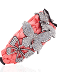 Mariposa Crystal Knot Headband - Pink,Headbands, Sassy Jones,