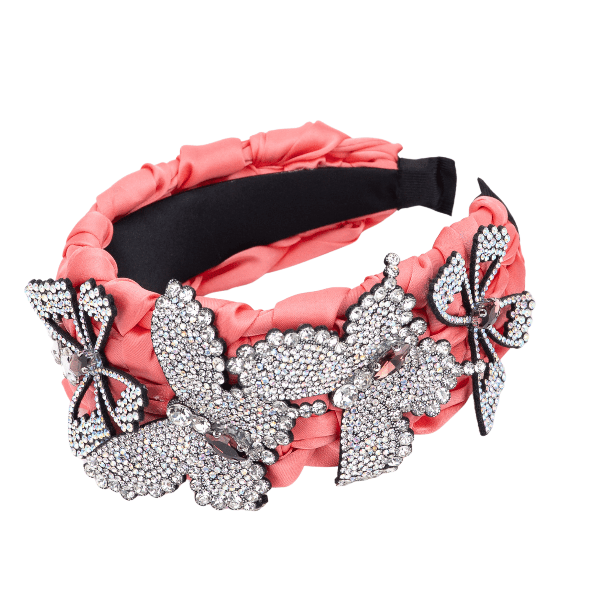 Mariposa Crystal Knot Headband - Pink,Headbands, Sassy Jones,