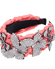 Mariposa Crystal Knot Headband - Pink,Headbands, Sassy Jones,