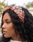 Mariposa Crystal Knot Headband - Pink,Headbands, Sassy Jones,