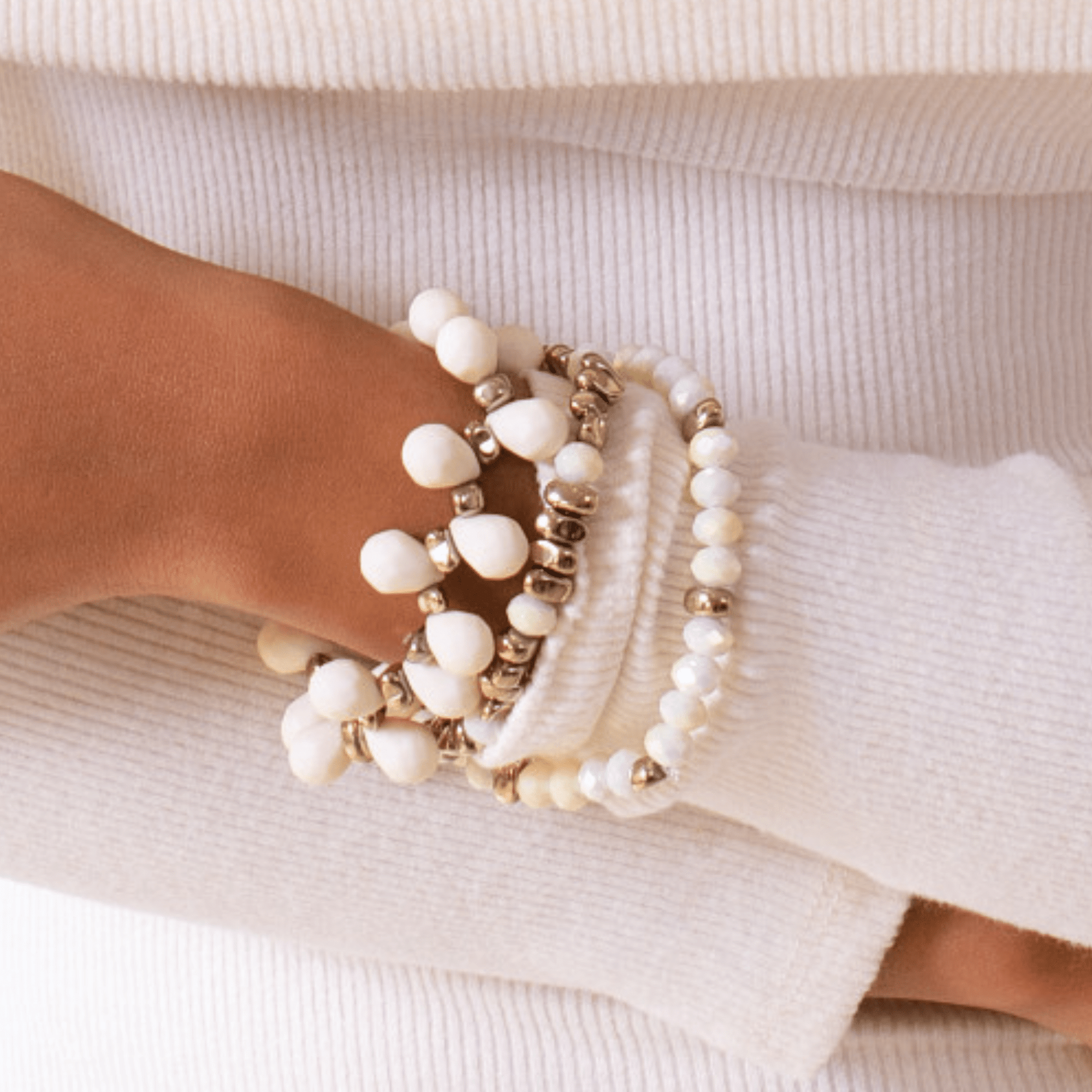 Mischa Honey Bracelet Stack,Bracelets, Sassy Jones,
