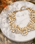 Mischa Honey Sparkle Brooch Bib,Necklaces, Sassy Jones,