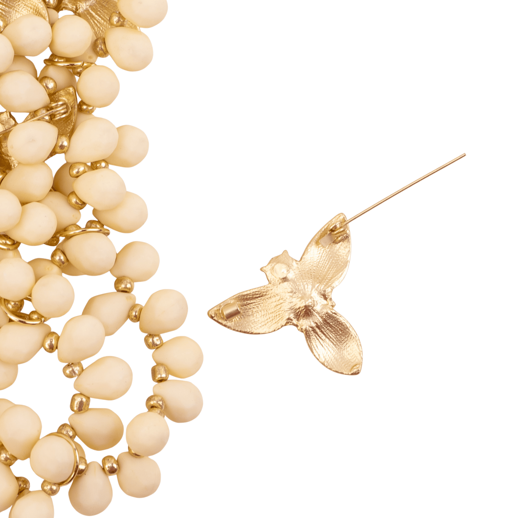 Mischa Honey Sparkle Brooch Bib,Necklaces, Sassy Jones,