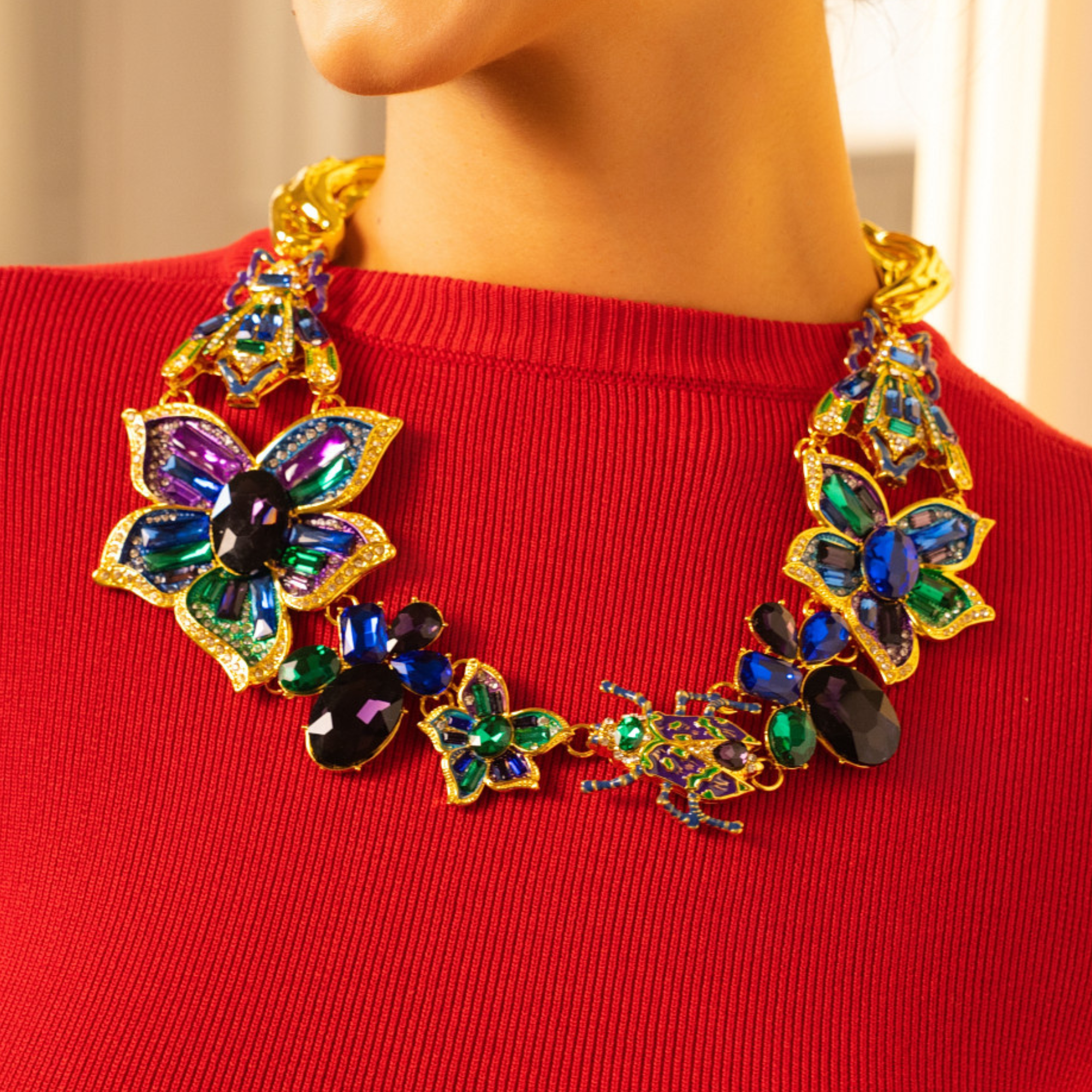 Miss Beasley Crystal Necklace - Amethyst Crystal,Necklaces, Sassy Jones,