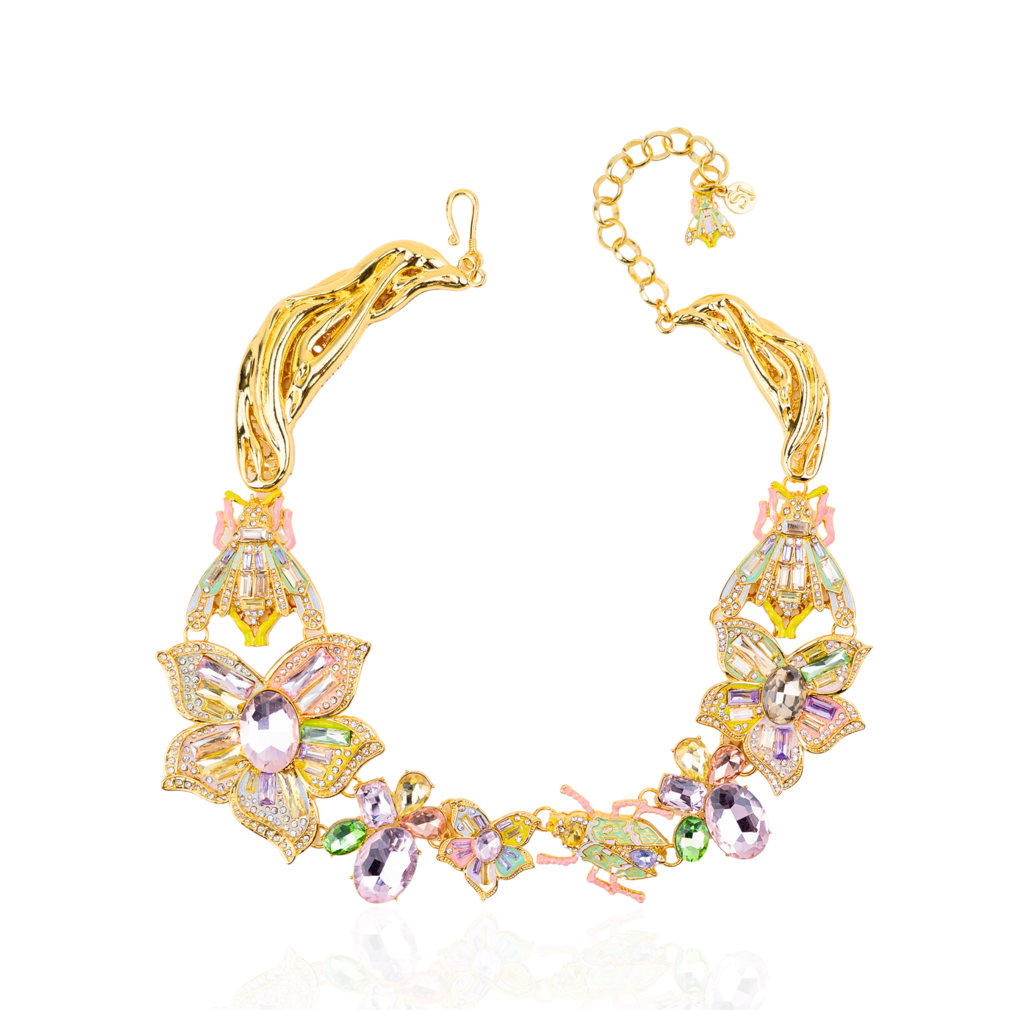 Miss Beasley Crystal Necklace - Crystallique,Necklaces, Sassy Jones,