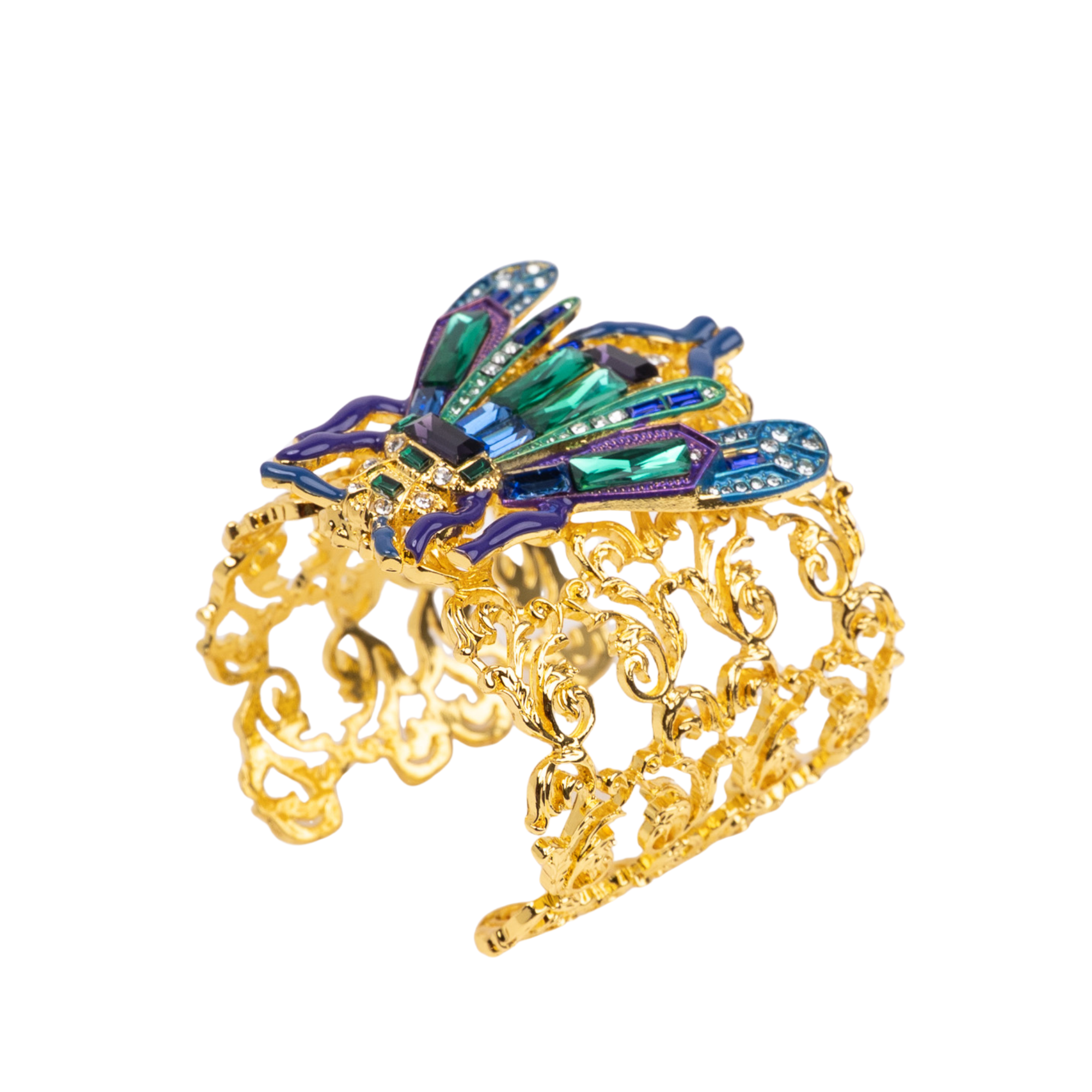 Miss Beasley Cuff - Amethyst Crystal,Bracelets, Sassy Jones,